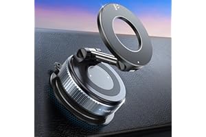 Beeasy Porta Cellulare Auto per Magsafe, [20X Magneti N56 e Pieghevoli a 720°] Supporto per Ventosa per Telefono,Portatelefono da Automobile per iPhone 17 16 15 14 13 12 Pro MAX Plus 16E, Nero