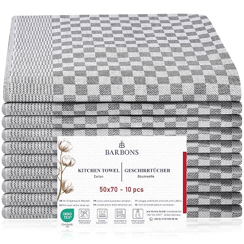 BARBONS Geschirrtücher 10er-Set, 240 g/m²