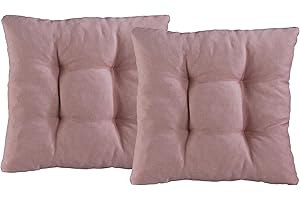 ‎XDREAM XDREAM Interior 2er Set Stuhlkissen altrosa | Bequemes Sitzkissen für Küchen, Esszimmer und Gartenstühle | Öko-Tex zertifiziert | produziert nach deutschem Qualitätsstandard | 38 x 38 x 6 cm