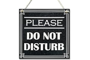 CARISPIBET Si prega di non disturbare | cartelli per la casa cartelli pratici informativi per ufficio sul posto di lavoro decorazioni rustiche hotel cartelli vintage arte da parete 20,3 x 20,3 cm