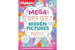 Mega Super Cute Hidden Pictures Puzzles: Solve Over 300 Pages of Cute Kawaii-Style Puzzles Filled with Adorable Animals, Magical Creatures and More