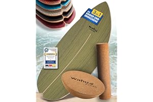 ‎WAHU WAHU Board - Balance Board Mit Einzigartigem Rocker Shape - Surf Board (100% Holz) | 100% Spaß Garantiert