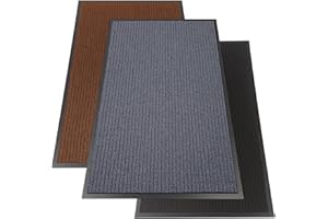 Decorator HOME Fußmatte Grau 120x180 cm – Robuste, rutschfeste Schmutzfangmatte für Innen- und Außenbereich - saugfähige Türmatte aus Polypropylen und PVC