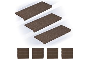 Relaxdays trappmattor 15-pack, rektangulära, 65x24 cm