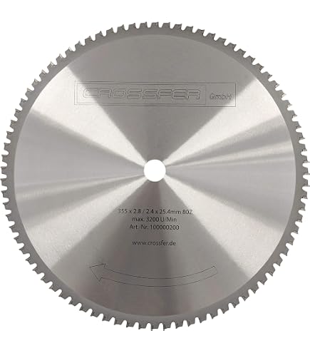 Stürmer Sägeblatt Für Stahl – Ø355 Mm, 80 Zähne, 2,4 Mm Schnittbreite