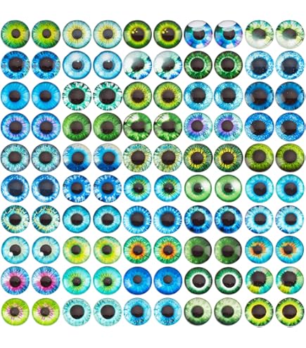 Occhi Di Sicurezza In Vetro 30mm - 20 Pezzi, Per Bambole, Gioielli Fai Da Te, Colori Misti - Foto 3