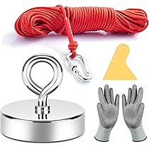 Calamite Potenti Neosmuk Magnete Da Pesca - Potente Magnete In Acciaio CNC Per Recupero Oggetti In Acqua E Terra Base Acciaio Cnc