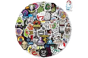 Bric dodo Pack of 100 Ghostbusters Stickers Car Laptop Phone Guitar Skateboard Motorcycle Bicycle Ghostbusters Stickers Set Vinyl Waterproof Aesthetic Stickers for Teenagers Children Adults
