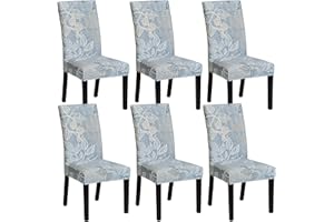 HZDHCLH Chair Covers Set of 4/6 Stretch Modern Chair Slipcovers for Dining Room Kitchen Wedding Party Washable Chair Protector (6pcs, autumn)