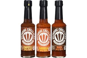 Wiltshire Chilli Farm Chipotle, Caribbean and Naga Hot Chilli Sauce Set(Pack of 1)