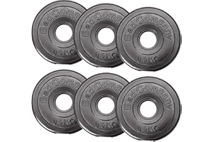 ‎BAD COMPANY Bad Company Hantelscheiben 30/31 mm Kunststoff Paarweise (1-30 kg) oder als Set (3-90 kg) I Gewichte für Langhantel und Kurzhantel