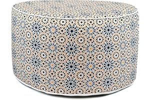 Gardenwize - Inflatable Outdoor Ottoman Chair, Garden Chair Camping Seat Kids Chair - Garden Cushion No Pump Needed (Casablanca)