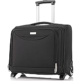 DK Luggage Starlite Super Lightweight Business Travel Laptop Case 2 Wheels Fit up to 15.6" Laptop
