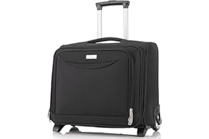 DK Luggage Starlite Super Lightweight Business Travel Laptop Case 2 Wheels Fit up to 15.6" Laptop