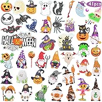 CAYUDEN 8 Pcs Pendentif De Peinture Diamants De Noël, 5D DIY