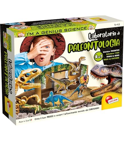 Lisciani I'm A Genius Dinosaur World Collection – 4 Buildable Dinosaur Models With Fun Facts