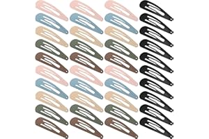 XCZYN 40 fermagli per capelli con finitura opaca, colorati, antiscivolo, accessori per capelli, in metallo, per donne e bambine (40 pezzi, colore chiaro)