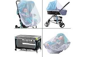 UNIVERSAL BACKPACKERS Baby Mosquito NET for Stroller, Car Seat & Bassinet – Premium Infant Bug Protection for Jogger, Carrier & Pack N Play – Toddler Insect Shield Canopy & Gift Packaging