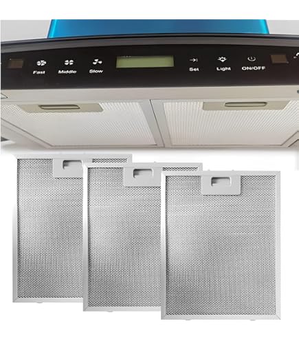 2x Dunstabzugshauben Filter 310x250x9mm - Aluminium Fettfilter Universal