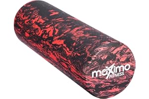 MAXIMO FITNESS FOAM ROLLER - EVA - 15cm * 45cm - Leggero - Trigger Point - Fornisce confortevole Massaggio Muscolare - Istruzioni in Italiano - Perfetto per la Palestra, il Pilates, lo Yoga - Garanzia a Vita.