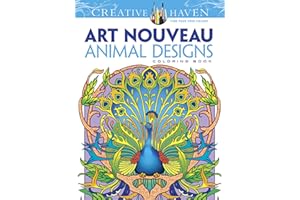 Creative Haven Art Nouveau Animal Designs Coloring Book (Creative Haven Coloring Books) (Adult Coloring Books: Animals)