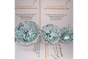 le terrecotte di cassiano fabio Set 3 Pezzi catini Varie Misure in Ceramica