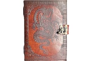 HG-LTHR Dragon Ball Z Shenron - Diario in pelle di grimorio vuoto, libro delle ombre, libro degli incantesimi, diario in pelle per artisti