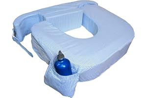 My Brest Friend Twin Breastfeeding Pillow - Blue Stripe