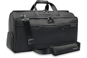 Briggs & Riley Baseline - Borsone porta abiti, 56 cm, colore: Nero, Nero, 22 Inch Garment Duffle Bag, Borsone per indumenti