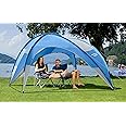 Berger Pavillon Bologna│ 2,8x2,8m UV50+ Sonnenschutz, inkl. Seitenteile Sichtschutz blau, robust gegen Wind als Partyzelt zum