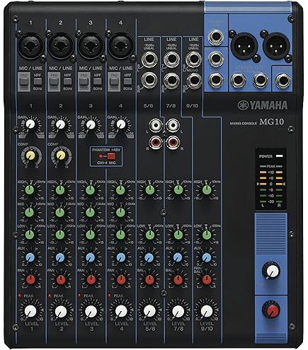 Yamaha Mg10Xu 10-Input Stereo Mixer With Effects : Amazon.co.uk