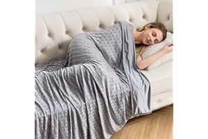 OIGAE Kühldecke 150 x 200cm, leichte Sommerdecke mit Japanische Arc-Chill Q-Max>0.5 Kühlfasern, Nimmt Körperwärme auf, 2 in 1 doppelseitig Wohndecke Sofadecke Reisedecke - Grau