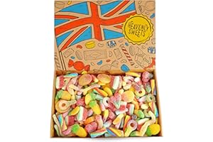 Boîte cadeau de bonbons - Grand assortiment de bonbons - 850g Assortiment de confiseries rétro de qualité - Anniversaire, Pâques - Heavenly Sweets