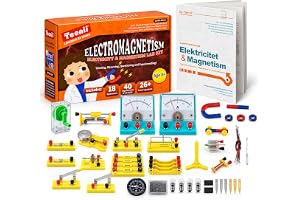 Teenii Elektromagnetism Vetenskapskit för Barn 8-16 År, STEM Fysik Experimentset med Motor, Elektromagnet och Kretsar, Lär Elektricitet och Magnetism, Pedagogisk Leksak