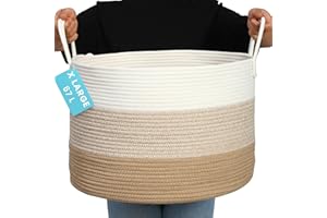 OrganiHaus Cesta Miele 33x50cm in Corda di Cotone – Porta Giochi e Biancheria Bambini, Organizer per Cameretta e Salotto