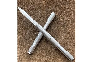 Perkin Nóż myśliwski ze stałym ostrzem, nóż bojowy, nóż myśliwski, nóż survivalowy SHK (srebrny)