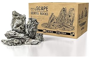 ARKA mySCAPE-Rocks Seiryu - 10 kg Mix - Rocas Naturales para la decoración Creativa de acuarios de Agua Dulce y terrarios, Ideales para Plantar.
