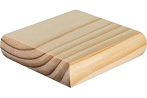 BLUEPRINT JOINERY Cambridge Clear Pine Flat Newel Cap 110x110x27mm, Full Stair Newel Post Flat Cap 90mm, Recessed to Suit a 90mm x 90mm Newel (Full)