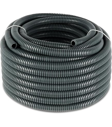 Kalitec Wellrohr 5m NW26 - Ungeschlitztes Kabelschutzrohr Marderschutz