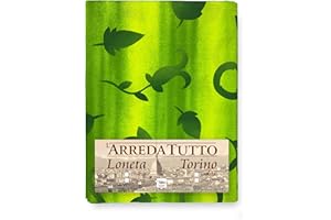 TEX FAMILY Telo ARREDO copritutto Gran Foulard copriletto COPRIDIVANO Tessuto (2 Piazze, Foglia Verde)