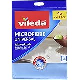 Vileda 116359 Mikrofiberduk, Blå, Paket med 4