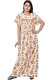 Himanshu HandloomWomen's Cotton Printed Maxi Nighty