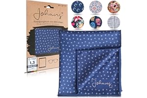 Johans® XXL panno in microfibra per la pulizia di smartphone, tablet, occhiali, display, fotocamera, panno per la pulizia degli occhiali, panno per la pulizia, qualità ottica in 30 x 30 cm (Kringel)