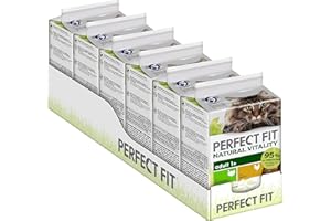 PERFECT FIT Adult 1+ Natural Vitality Lot de 6 sachets de Nourriture Humide pour Chat 6 x 50 g – Nourriture Humide de qualité supérieure pour Chat avec Poulet et Dinde pour Chats Adultes