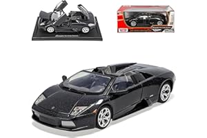 Motormax Lamborgihini Murcielago Roadster Cabrio Schwarz 2001-2010 1/18 Modell Auto