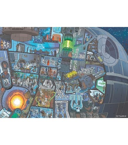 Buffalo Games Puzzle Star Wars 1000 Pezzi: Forze Imperiali Vs Ribelli - Dimensioni 67,9x50,2 Cm, Poster Incluso, Cartoncino Riciclato