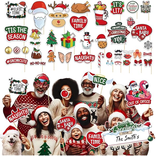 6PCS Christmas Glasses Glitter Party Glasses Frames Christmas