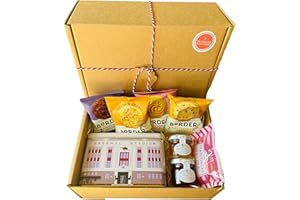 THE LITTLE GIFT BOX CO. LONDON Arsenal Tea Gift Set Hamper Box with Biscuits, English Breakfast Tea in an officially licensed Highbury Tin, Jam and Marmalade. Luxury Present for Football Fan, Men, Dad or Grandad.