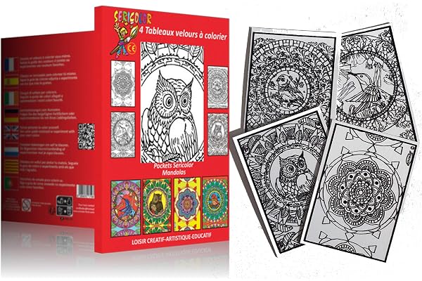 Sericolor Tableaux Velours Pockets Mandalas