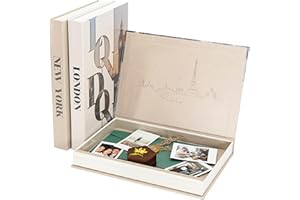 ULIFEECO Faux Books for Decoration - Set of 3 Decorative Books for Home Décor (London/Paris/New York), Decor Books, Fake Book for Living Room, Coffee Table Books Decor, Bookshelf Decor, Mantle Decor